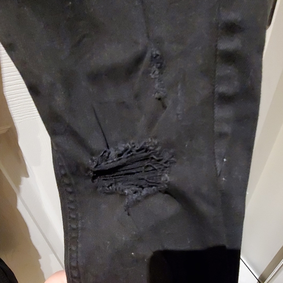 High waisted Ripped black Jeggings - Picture 5 of 5